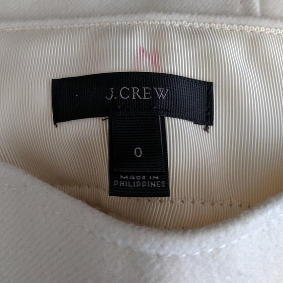 J Crew Cream Wool Mini Skirt Size 2 - Picture 5 of 8